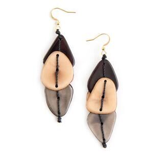 Fair Trade Tagua Nut Organic Earrings Jewelry (Sustainable & Eco-Friendly)